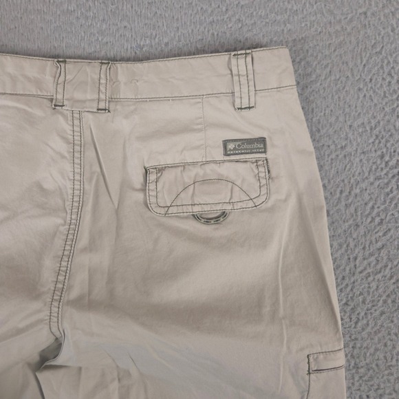 LOT OF 2 Columbia Pants Women 6 Medium Green Tan Cargo Cotton Hiking Straight - Picture 16 of 16